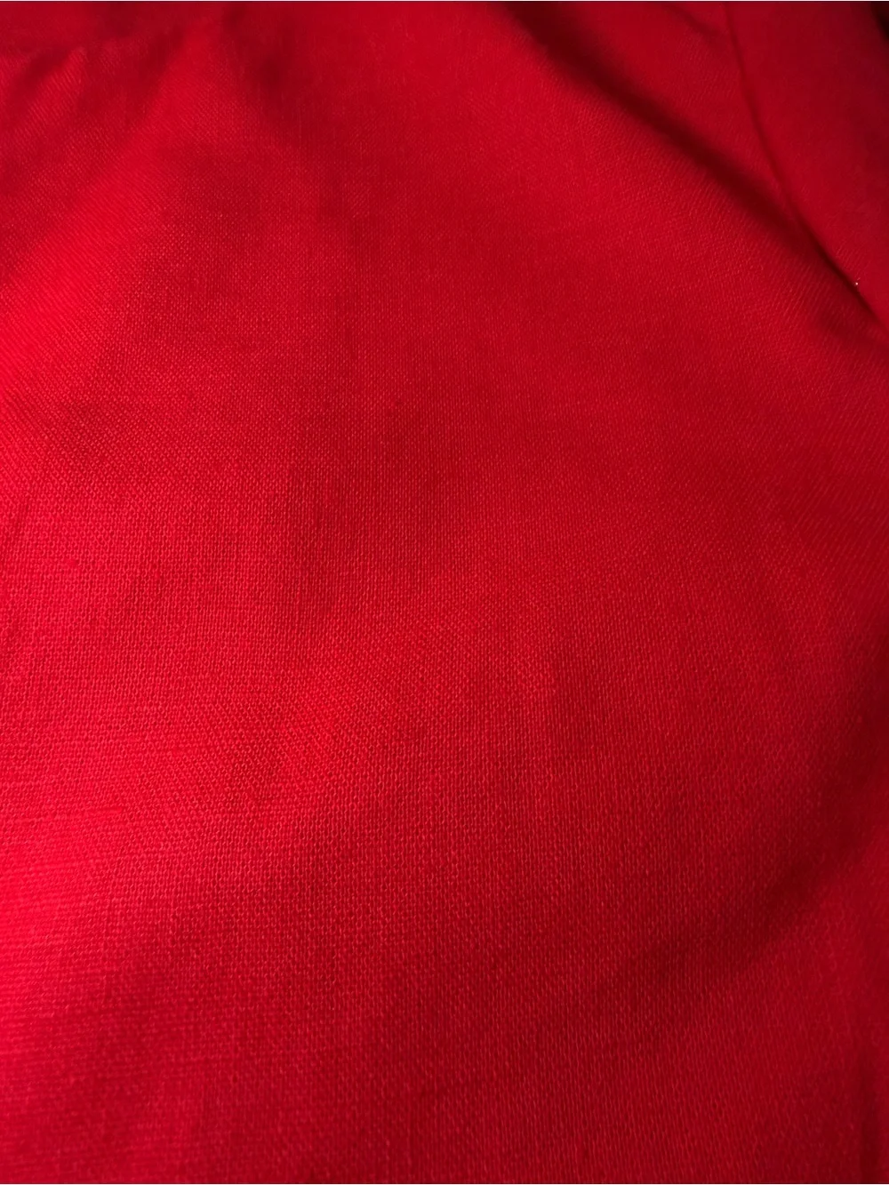 J.Crew Red Linen Blend Scallop Hem Jacket Blazer Small Preppy Holiday Workwear